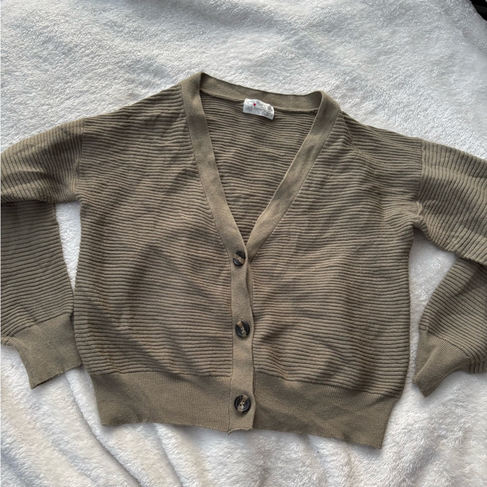 Women's Ribbed Cardigan Sweater